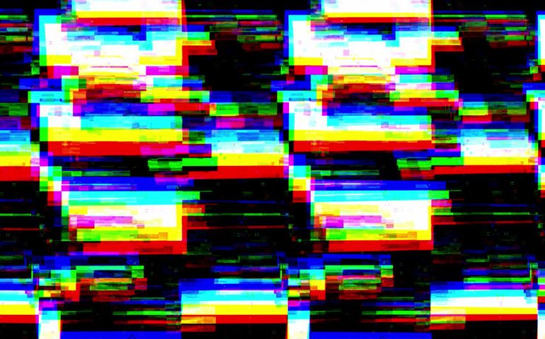 black and white background realistic flickering, analog vintage TV signal with bad interference, static noise background, overlay ready