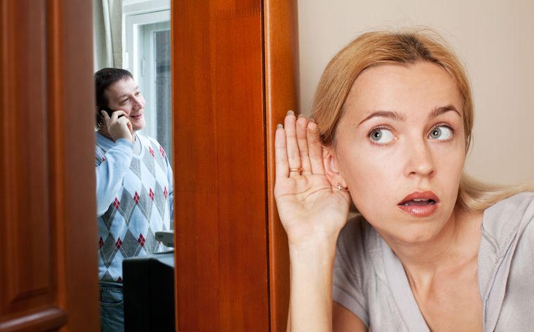 overhearing a phone conversation