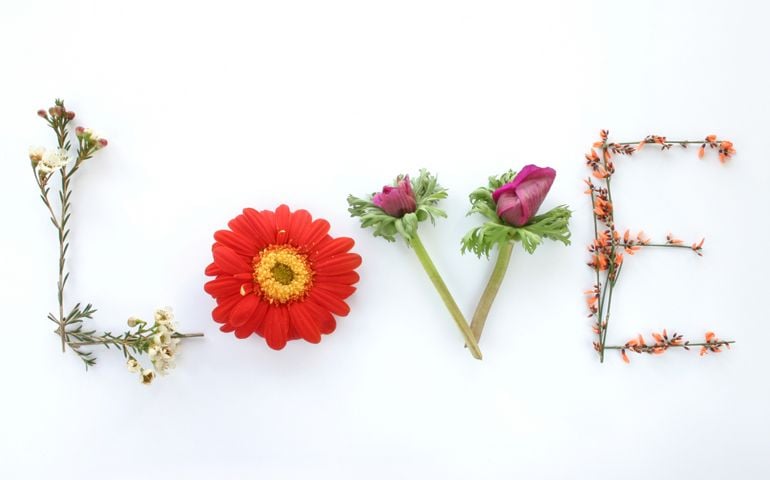 Say it with flowers: Love - Say it with flowers. .