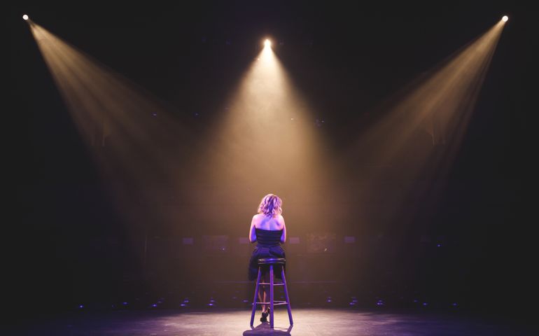 Solo Performer On The Stage