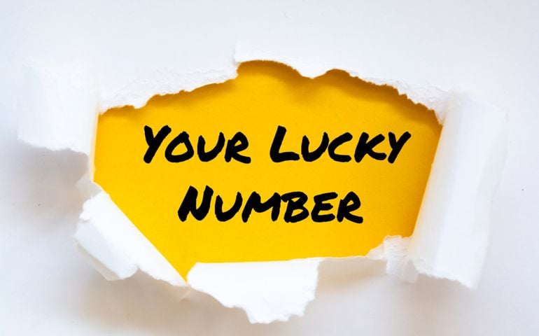 Text sign showing Your Lucky Number.