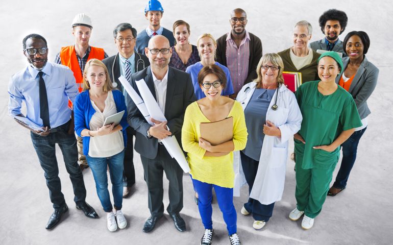 Diverse Multiethnic People with Different Jobs