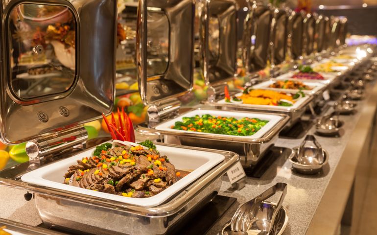 Buffet restaurant, the hotel restaurant