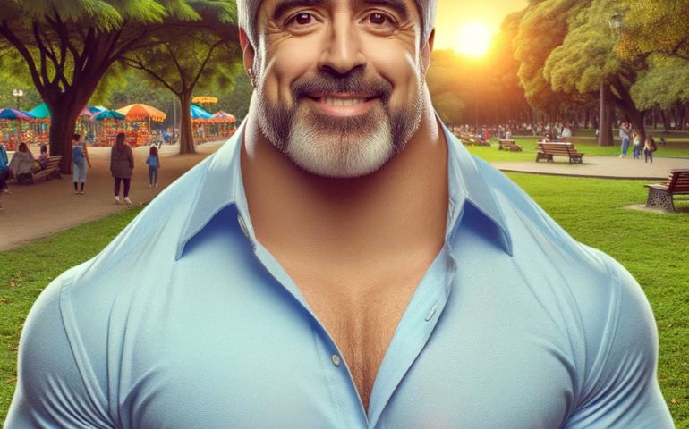neck size that's larger than average on a person