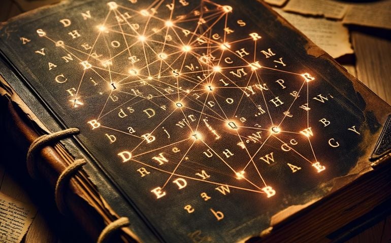 hidden message in book