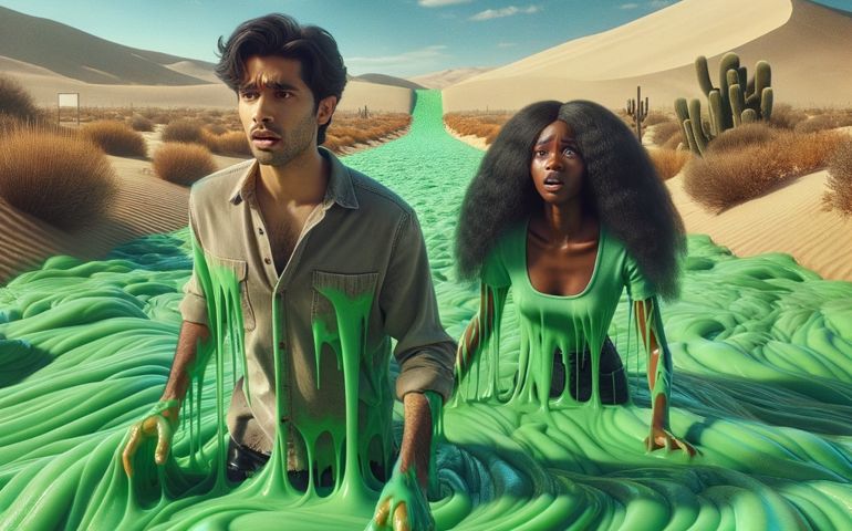 stuck in a slime pit