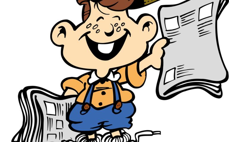 Newspaper boy