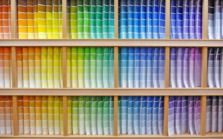 Paint chip color spectrum
