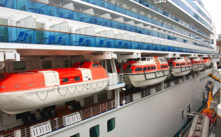 Cruise ship profile.