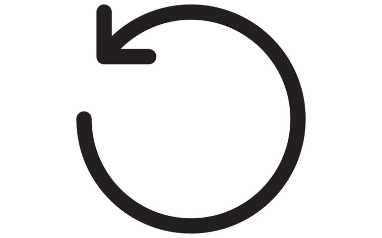 Reload, refresh, restart, redo icon in trendy outline style design.