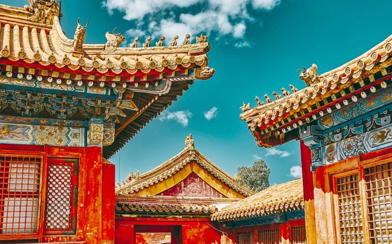 inside the territory of the Forbidden City Museum in Beijing