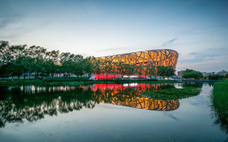 "The Bird's Nest" in Beijing, China.