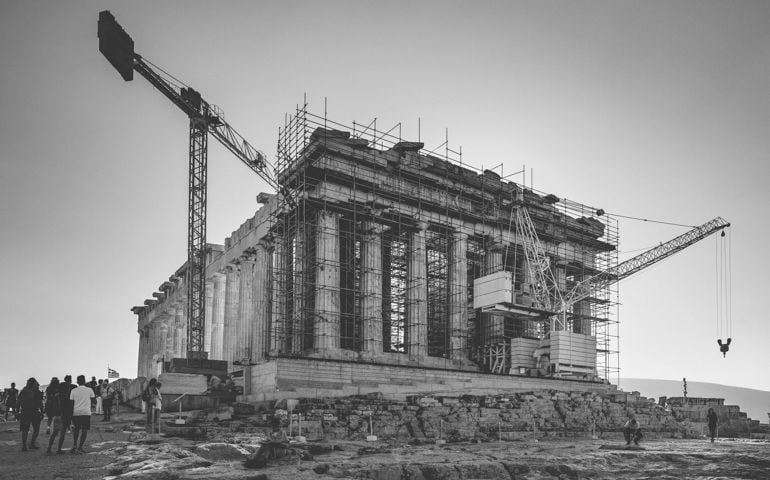 Parthenon under reconstruction