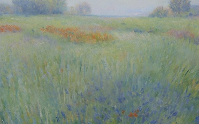 impressionist landscape, field, monet