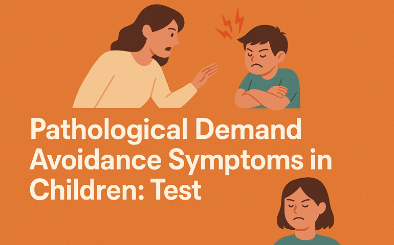 A digital illustration of a woman and a child against an orange background. The woman appears to be speaking with concern while the child, wearing a teal shirt, crosses his arms and looks upset, with small red lightning bolts above his head symbolizing frustration. Below them, another child looks down with a frown. The scene represents emotional tension and behavioral challenges in children.