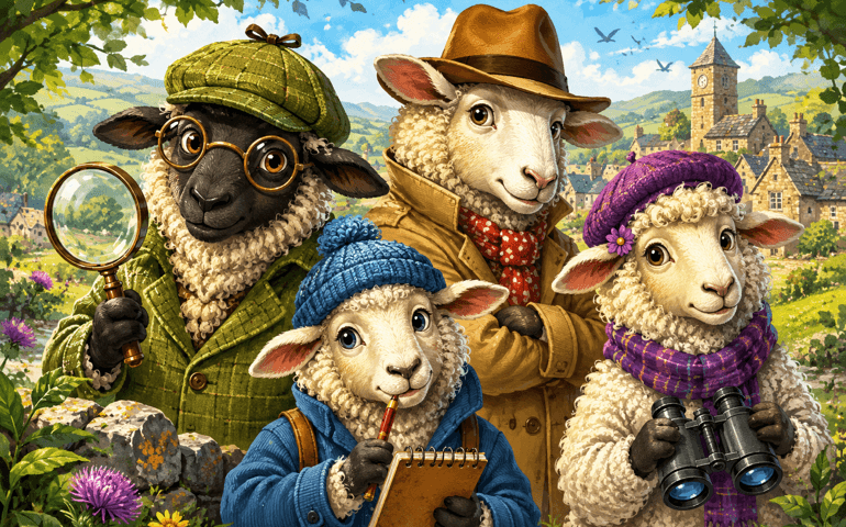 An AI Rendering of the Sheep Detectives